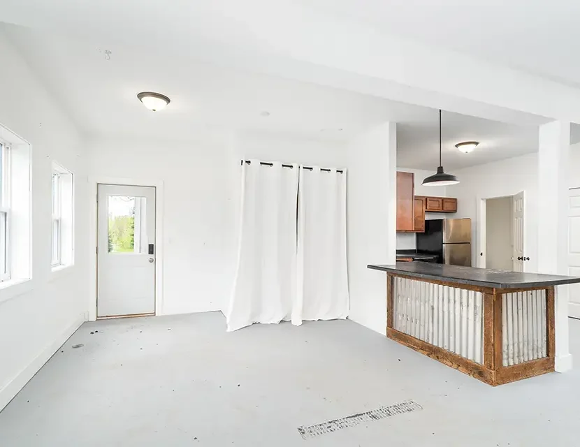 over processed white room image