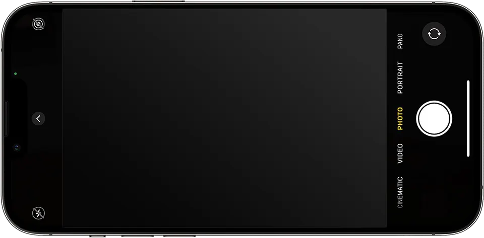 empty smartphone screen