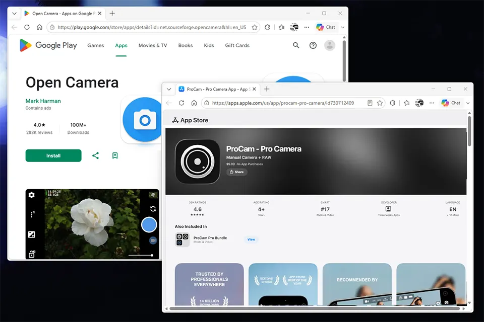 iphone and android apps store
